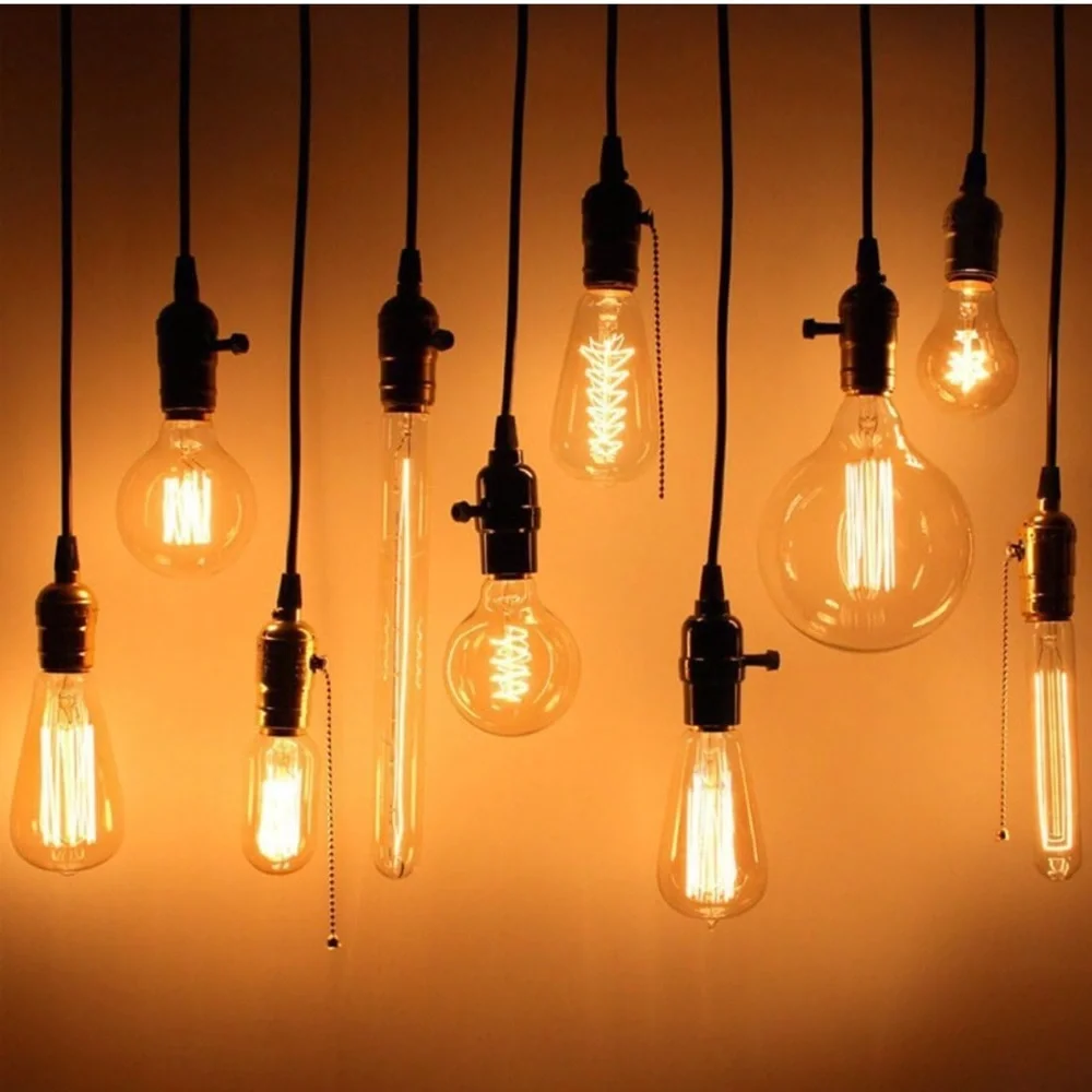 NWOT Triple Light Socket Hanging Cord Pendants